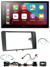 Pioneer USB Lenkrad DAB 2DIN Bluetooth Autoradio für Audi A3 8P 2003-2012 Aktivs