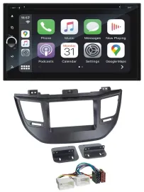 Blaupunkt 2DIN Bluetooth DAB USB DVD MP3 Autoradio für Hyundai Tucson ab 15 schw