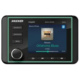Kicker 46KMC5 | Gauge Style Marine 6-Ch Receiver w/ 3.5” Display