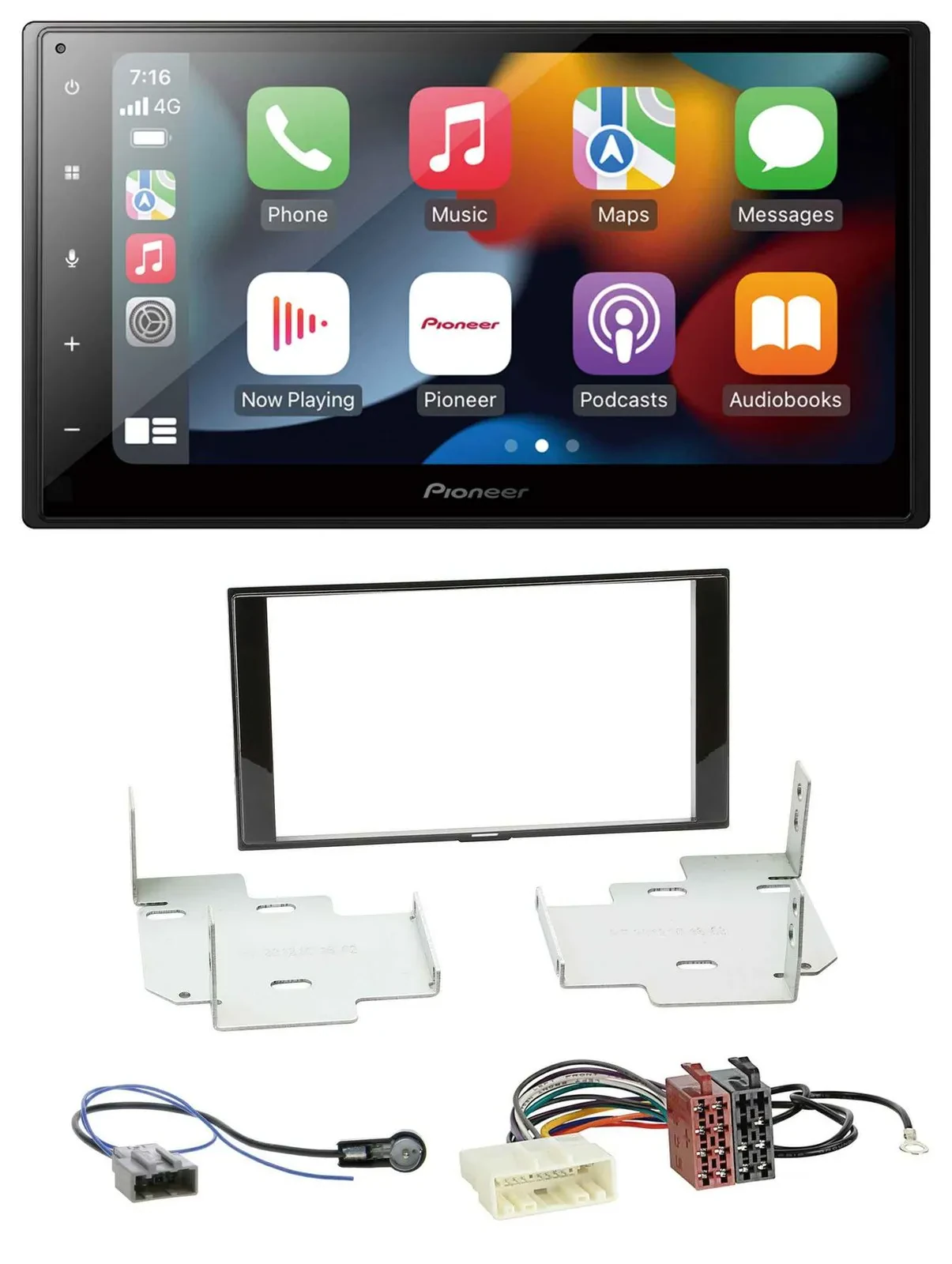 Pioneer DAB Bluetooth 2DIN USB MP3 Autoradio für Nissan Micra Note ab 2013