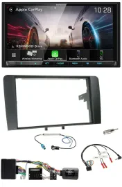 Kenwood Lenkrad 2DIN USB DAB Bluetooth Autoradio für Audi A3 8P 03-12 Bose Aktiv