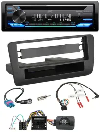 JVC Bluetooth Lenkrad USB DAB CD Autoradio für Audi A1 (ab 2010)