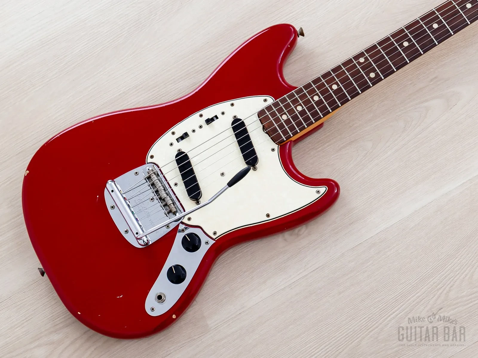 1965 Fender Mustang Vintage Offset Guitar Dakota Red w/ Case