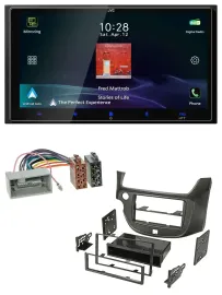 JVC USB Bluetooth 2DIN DAB MP3 Autoradio für Honda Jazz ab 09 matt schwarz