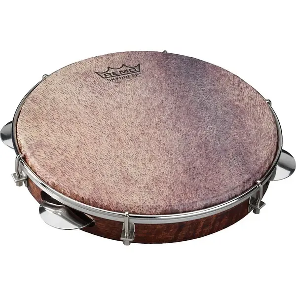 Бубен Remo Samba Choro Pandeiro with Chrome Jingles Goat Brown 10 In x 1.78 In