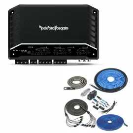 Rockford Fosgate R2-750X5 400W 5-Channel Amplifier with Free NVX 4 Gauge Amp Kit