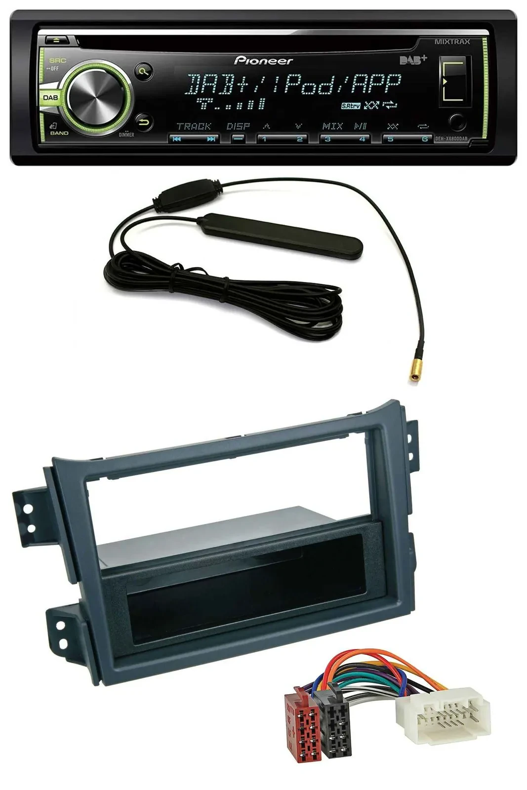 Автомагнитола для Opel Agila B 2008–2014, Suzuki Splash Pioneer CD/MP3, USB, DAB, AUX