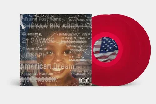 Виниловая пластинка JID feat. 21 Savage - American Dream - Red Colored Vinyl [New Vinyl LP]