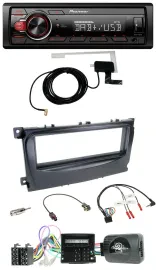 Pioneer 1DIN MP3 DAB USB Lenkrad Autoradio für Ford C-Max Can 07-10 Focus schwar