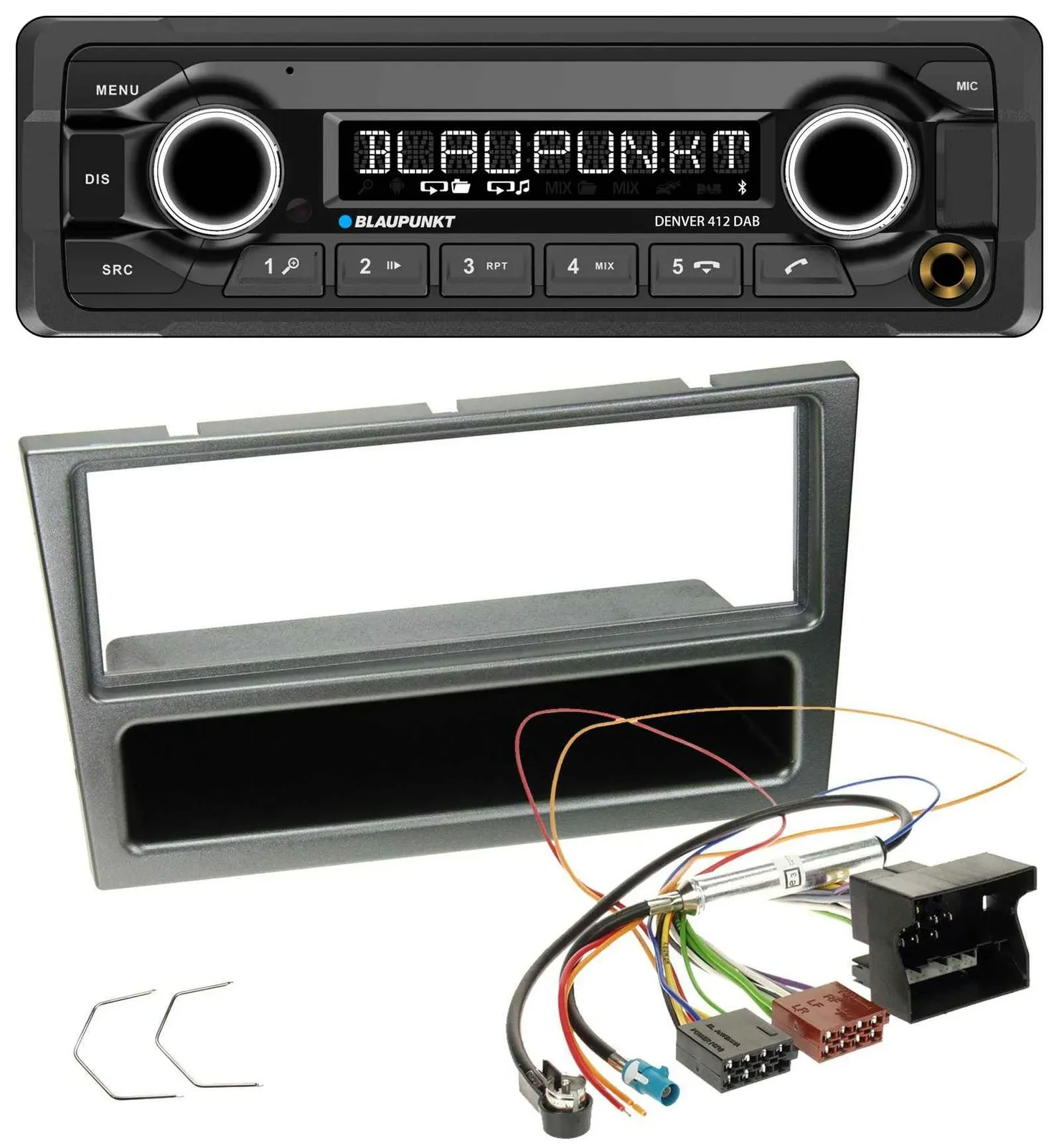 Автомагнитола Blaupunkt Bluetooth DAB MP3 USB для Opel Corsa C (2004–2006), Quadlock