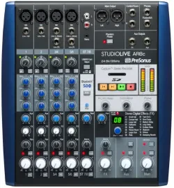 PRESONUS StudioLive® AR8c Analog Mixer, Blue, 230-240V EU