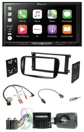 Pioneer 2DIN Lenkrad USB DAB DVD Bluetooth Autoradio für Ford Mondeo S-Max glänz