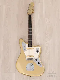 Электрогитара Fender Jaguar 1962 Vintage Reissue Order Made SS Shoreline Gold w/case Japan 1993