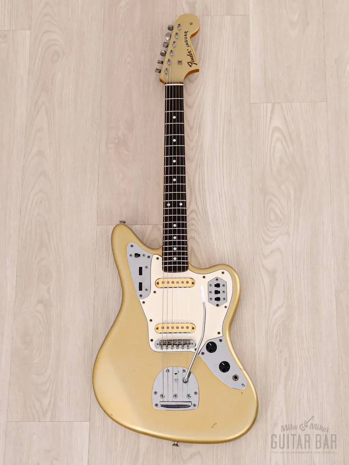 Электрогитара Fender Jaguar 1962 Vintage Reissue Order Made SS Shoreline Gold w/case Japan 1993
