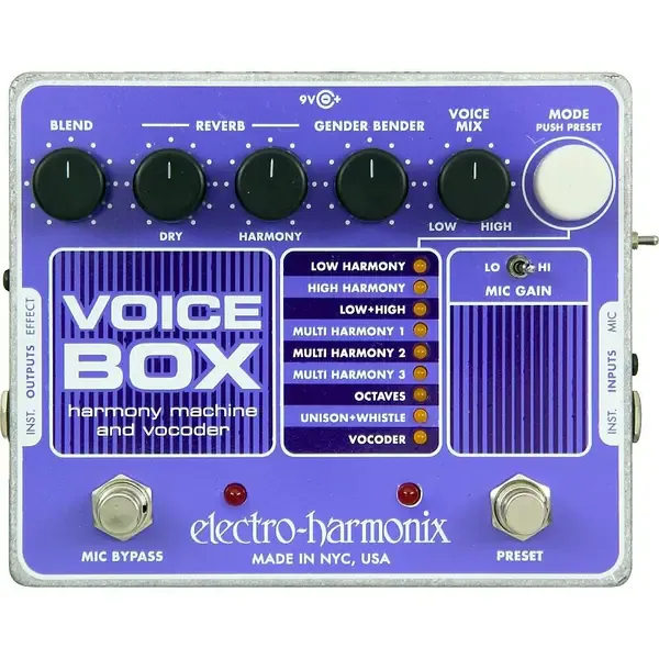 Педаль эффектов для электрогитары Electro-Harmonix Voice Box Harmony Machine Vocoder