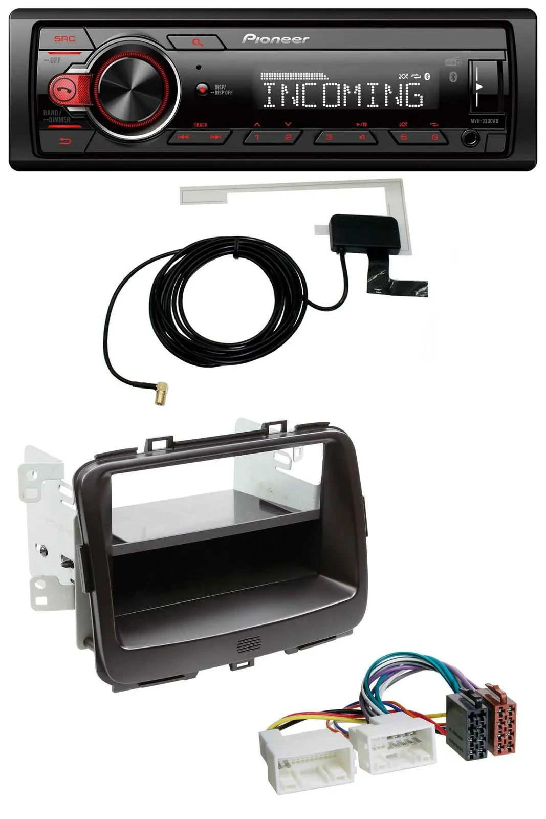 Pioneer MP3 AUX CD DAB USB Autoradio für Kia Carens 4 (RP, ab 2013)
