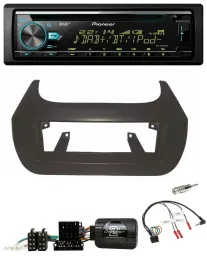 Автомагнитола Pioneer DAB CD USB Bluetooth с поддержкой управления на руле для Citroen Nemo, Fiat Fiorino, Peugeot