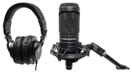 Микрофон для студии конденсаторный Audio-Technica AT2050 (набор) с наушниками PreSonus HD9