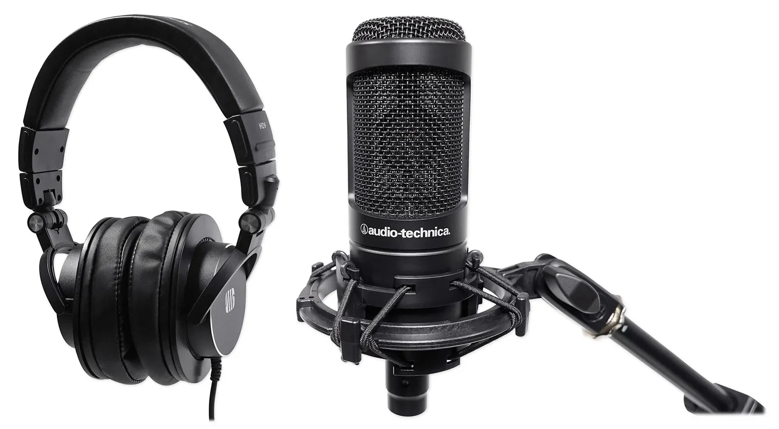 Микрофон для студии конденсаторный Audio-Technica AT2050 (набор) с наушниками PreSonus HD9
