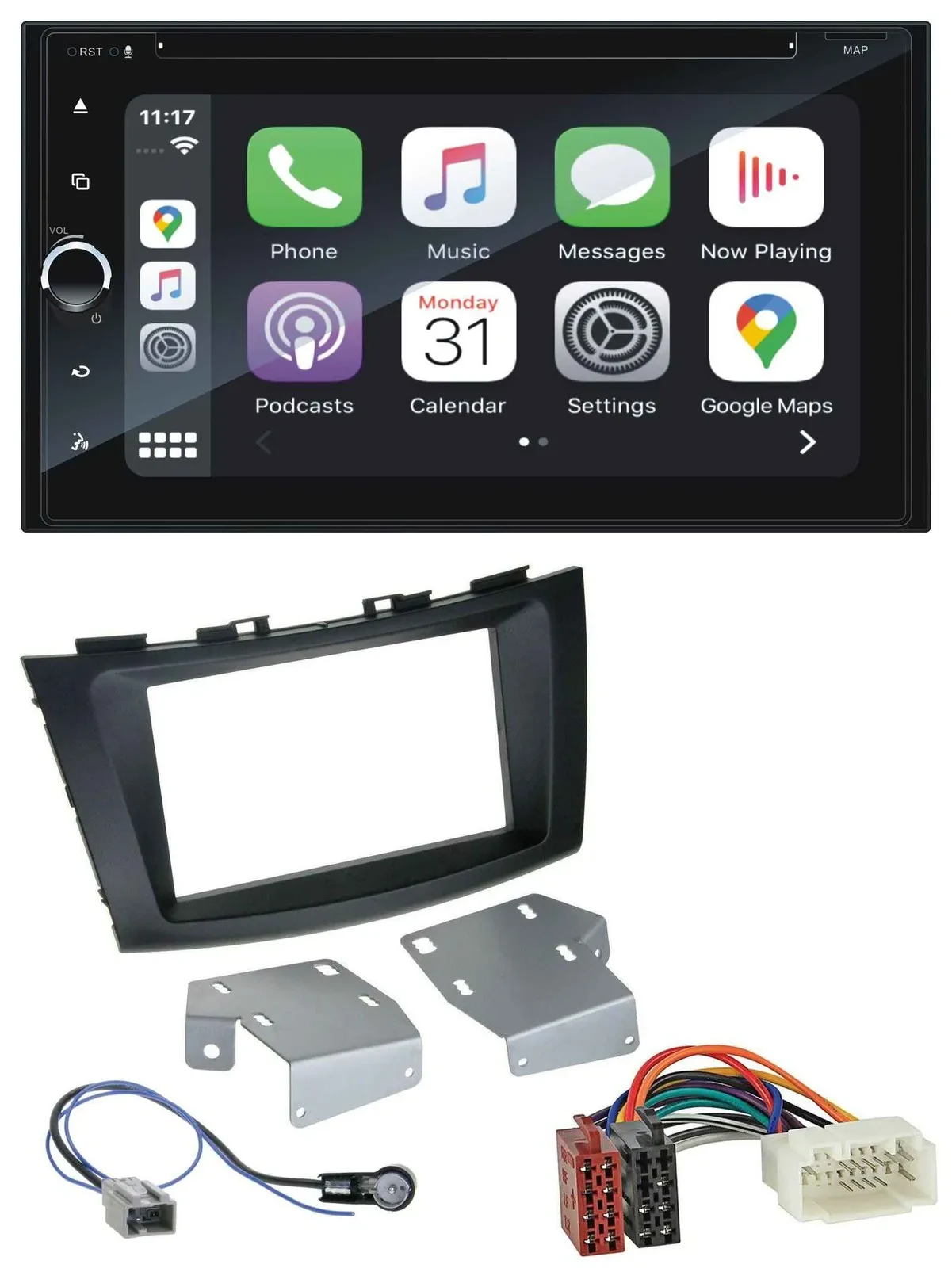 Blaupunkt 2DIN Bluetooth DAB USB DVD MP3 Autoradio für Suzuki Swift (ab 2010)