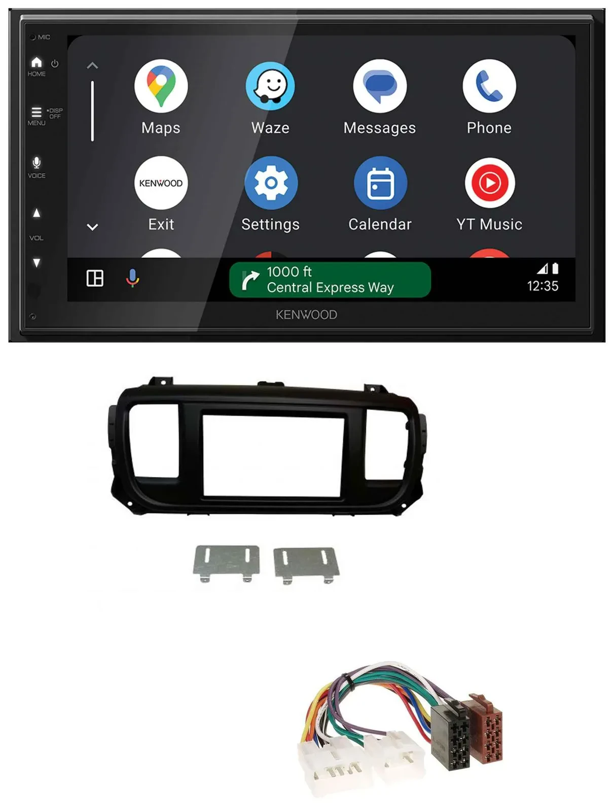 Kenwood DAB Bluetooth USB MP3 2DIN Autoradio für Toyota Proace Verso ab 2016