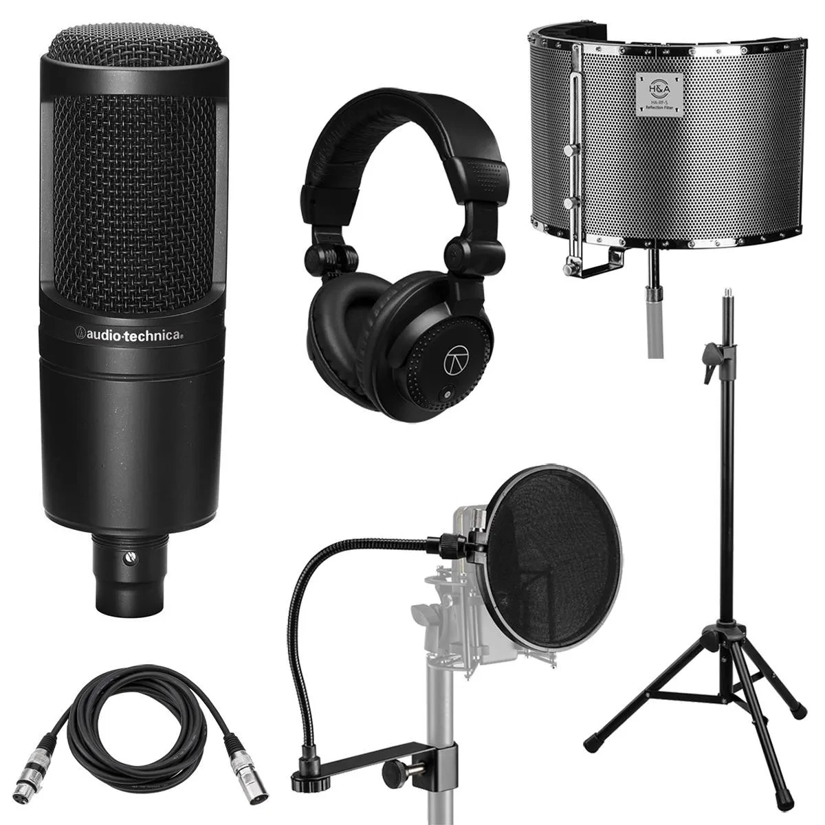 Микрофон Audio-Technica AT2020 конденсаторный, кардиоидный