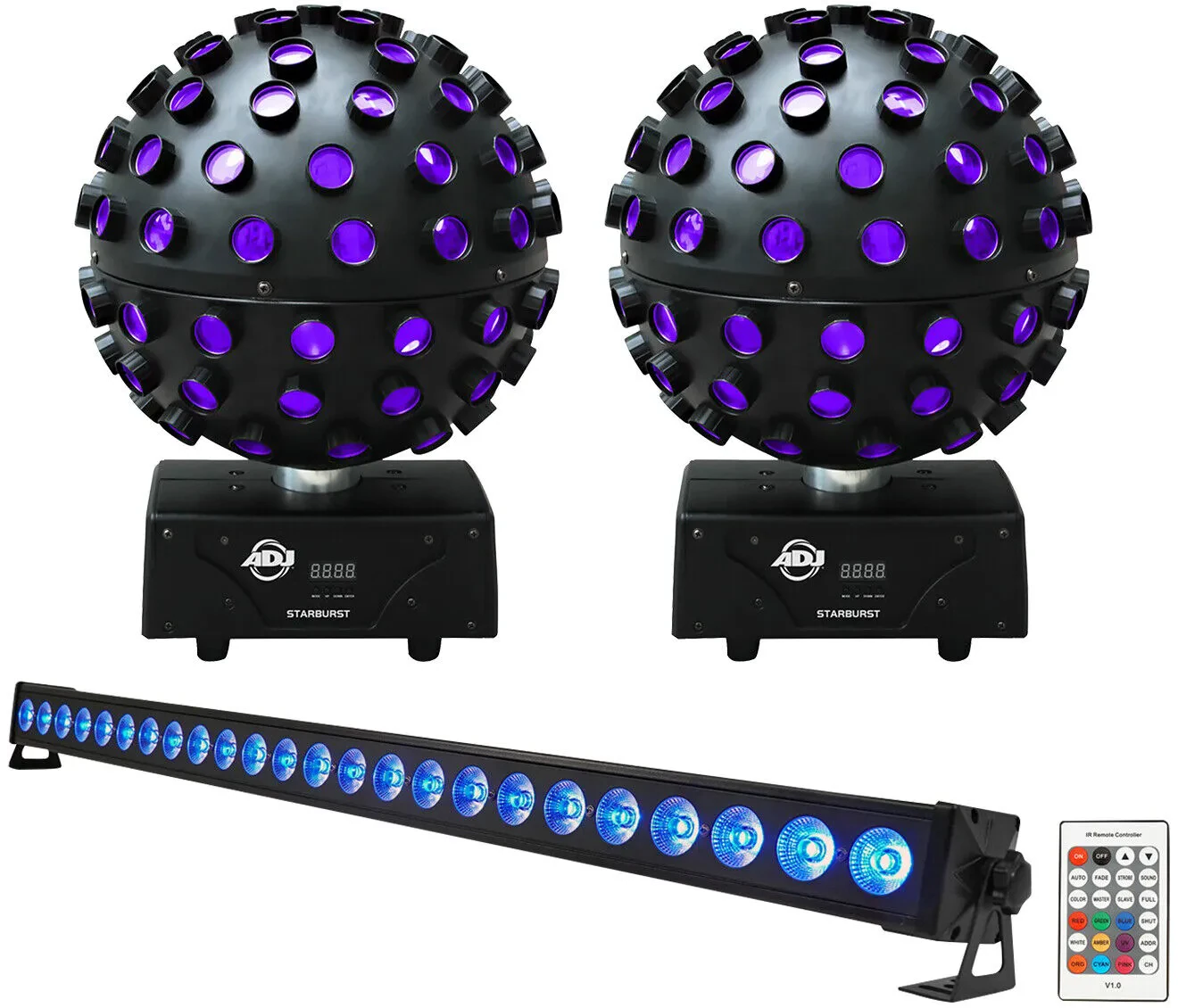 Комплект светового оборудования American DJ STARBURST+BATTERY STRIP 24