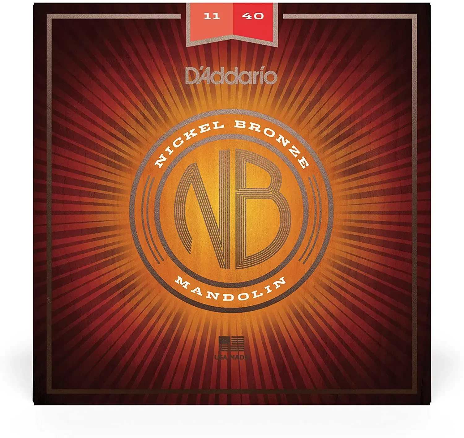 Комплект струн для мандолины D'Addario NBM1140 Nickel Bronze