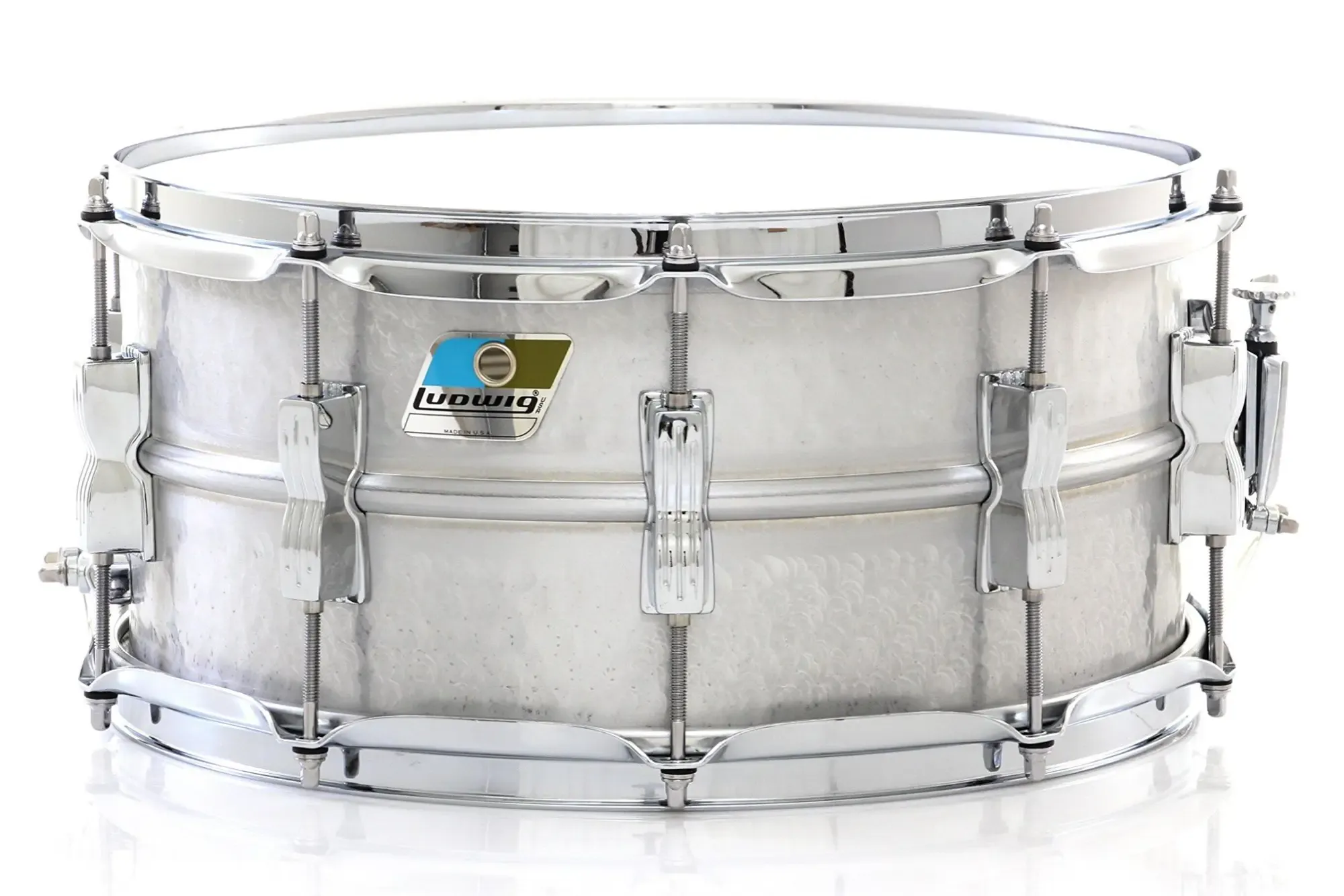 Малый барабан Ludwig Acrolite Aluminium 14x6.5 Hammered Brushed