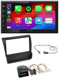 Kenwood MP3 USB DAB 2DIN Bluetooth Autoradio für Audi R8 (42, 2006-2015)