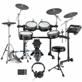 Yamaha Pro Audio DTX8K-M BF Black Electronic Drum Kit with Seat