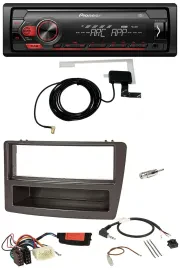 Автомагнитола для Honda Civic 2004–2006 Pioneer 1-DIN USB DAB MP3, поддержка управления на руле, антрацит
