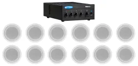 Потолочная акустика JBL CCL5T White с усилителем (12 штук)