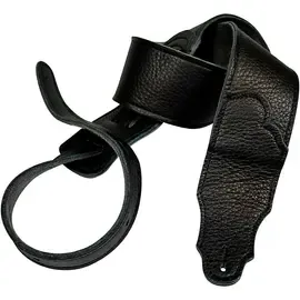 Гитарный ремень Franklin Strap 2.5" Original Black Glove Leather Guitar Strap Black