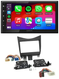 Kenwood MP3 USB DAB 2DIN Bluetooth Autoradio für Honda Accord 02-08 schwarz