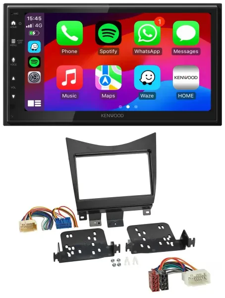 Kenwood MP3 USB DAB 2DIN Bluetooth Autoradio für Honda Accord 02-08 schwarz