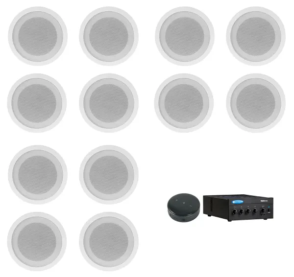 Потолочная акустика JBL CCL5T White с усилителем (12 штук)