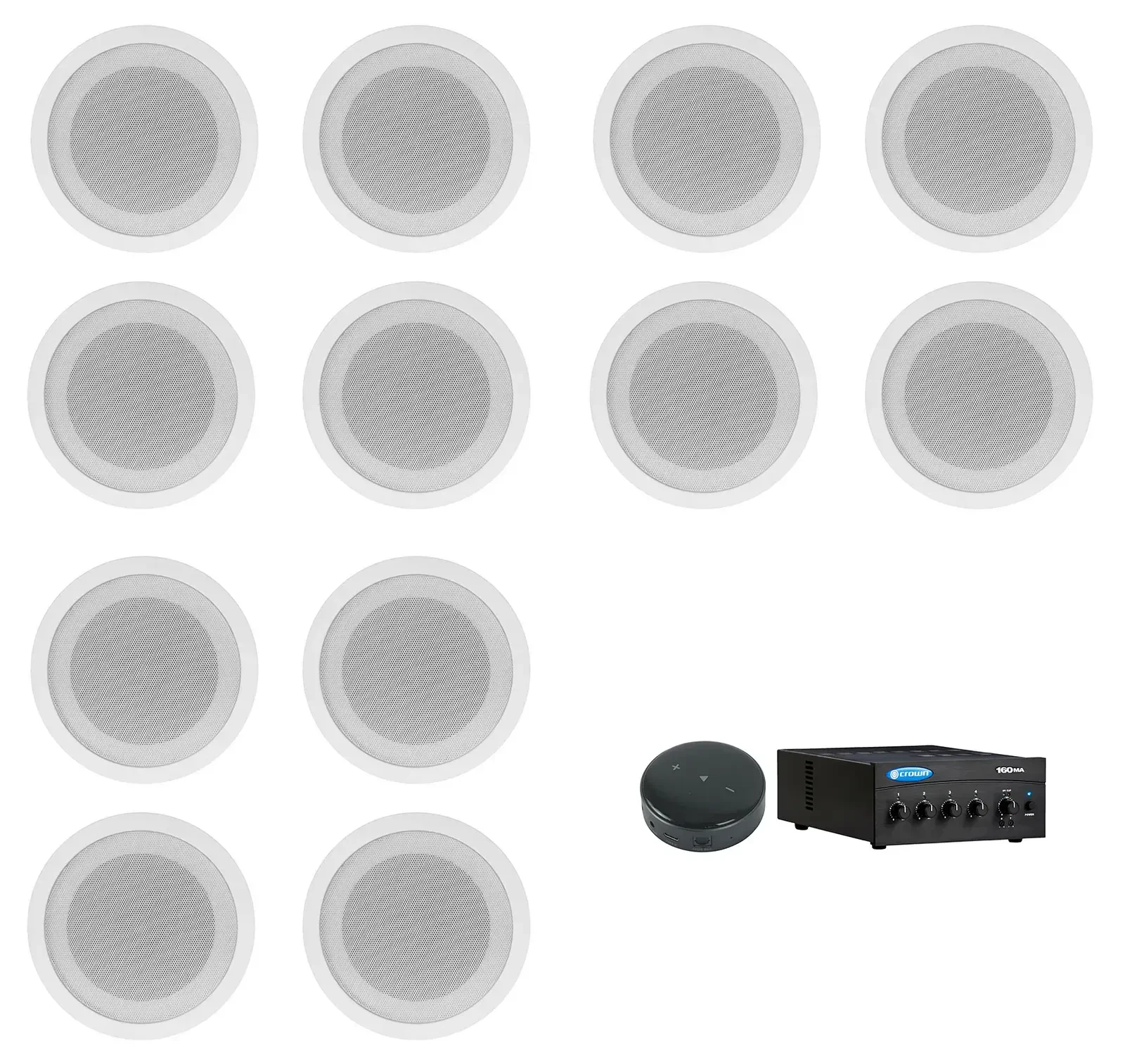 Потолочная акустика JBL CCL5T White с усилителем (12 штук)