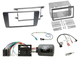 Einbauset Lenkradadapter Doppel DIN Autoradio für Skoda Octavia Scout 2004-2009