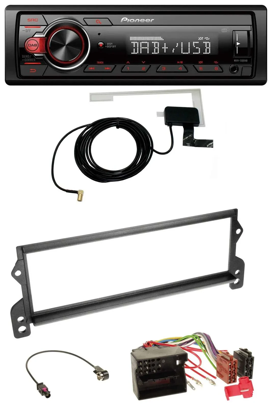 Pioneer 1DIN MP3 DAB USB AUX Autoradio für Mini (ab 2003, MOST)