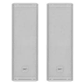 RCF NXL 14-A W Dual 6" 2-Way Point Source Column Speaker- White 2-Pack