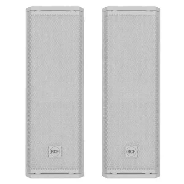 RCF NXL 14-A W Dual 6" 2-Way Point Source Column Speaker- White 2-Pack