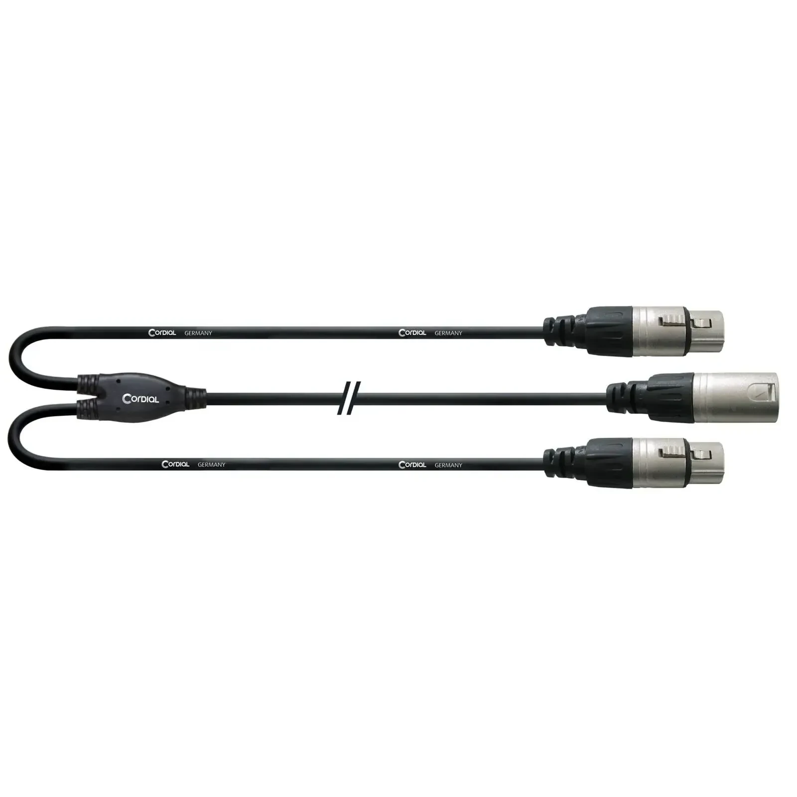 Микрофонный кабель-сплиттер Cordial CFY 0.3 MFF 0,3 м XLR (M) – 2 x XLR (F)