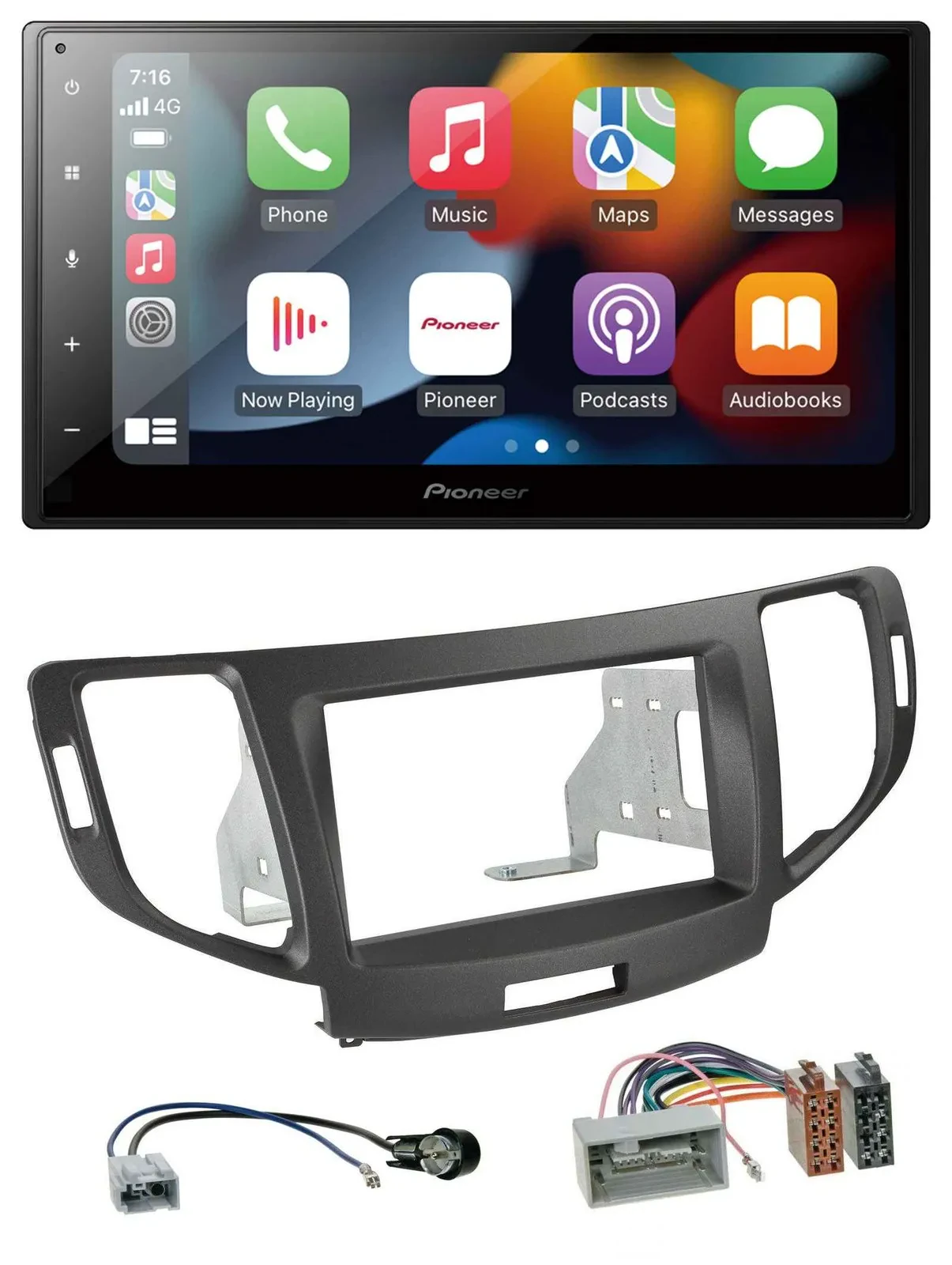 Автомагнитола для Honda Accord (с 2011) Pioneer 2-DIN, DAB, Bluetooth, USB, MP3, антрацит