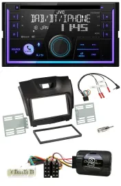 JVC Lenkrad USB 2DIN DAB Bluetooth CD Autoradio für Isuzu D-Max ab 12 dunkelgrau