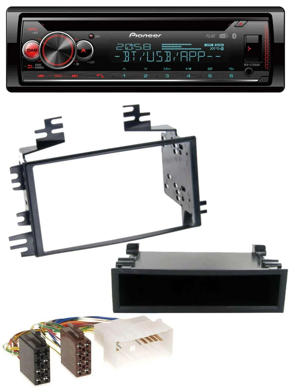 Pioneer MP3 DAB CD Bluetooth USB Autoradio für Kia Rio Hyundai Accent 2006-2011