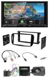Автомагнитола Kenwood 2DIN, Bluetooth, USB, DAB, навигация, для Ford Focus C-Max, TMC, CAN-Bus