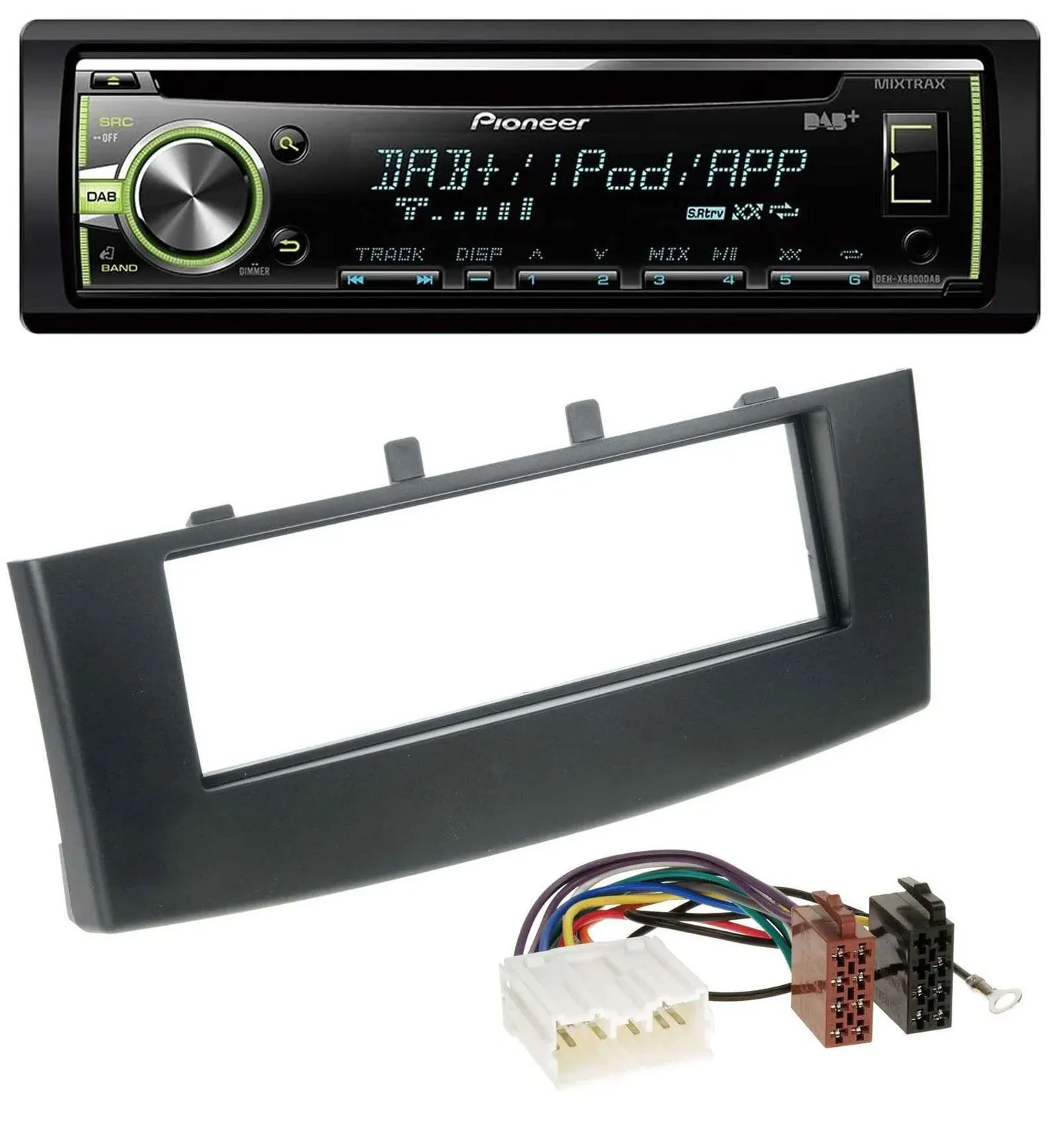 Pioneer DAB USB MP3 AUX CD Autoradio für Mitsubishi Colt (ab 2009)