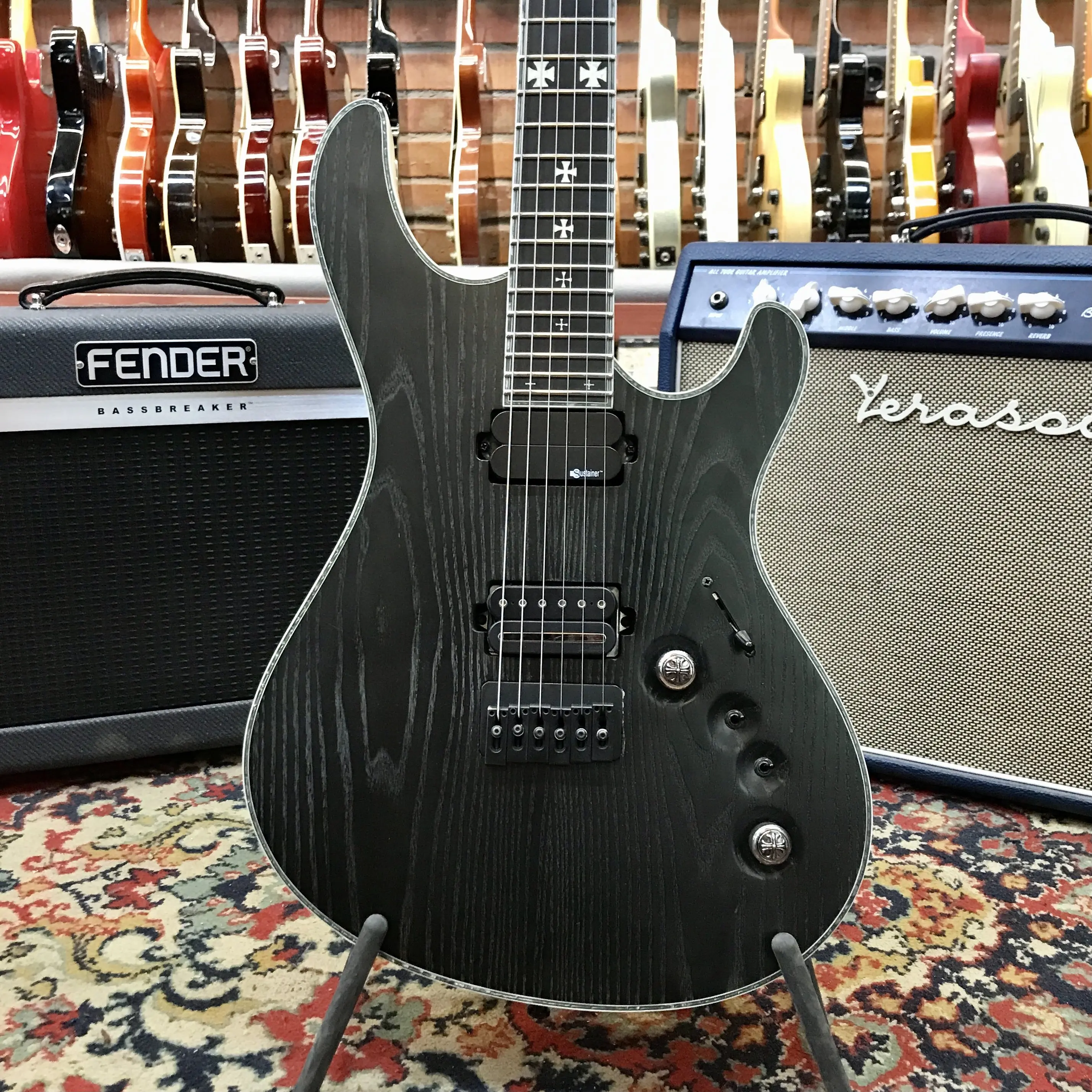 Электрогитара Mayones Regius Katatonia I Gothic Black HH w/gigbag Poland 2007