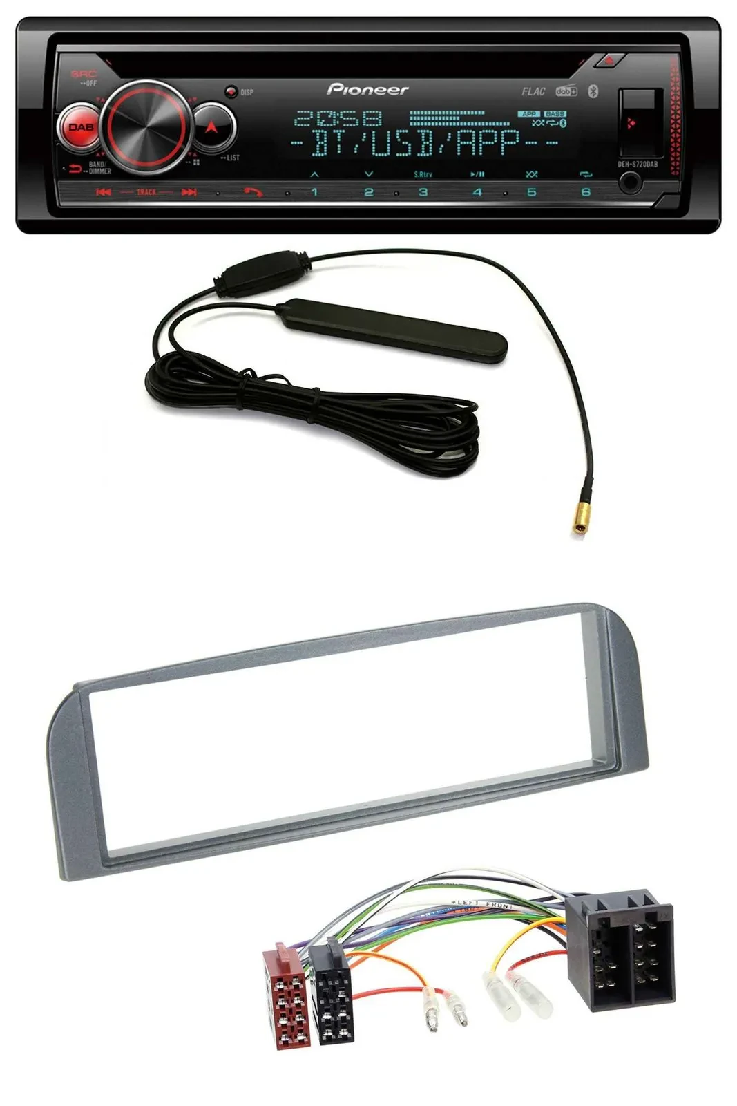 Автомагнитола Pioneer USB DAB MP3 Bluetooth CD для Alfa Romeo 147/GT, антрацит
